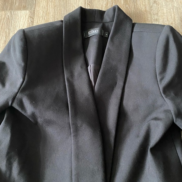 Icone cropped black blazer - Picture 3 of 6